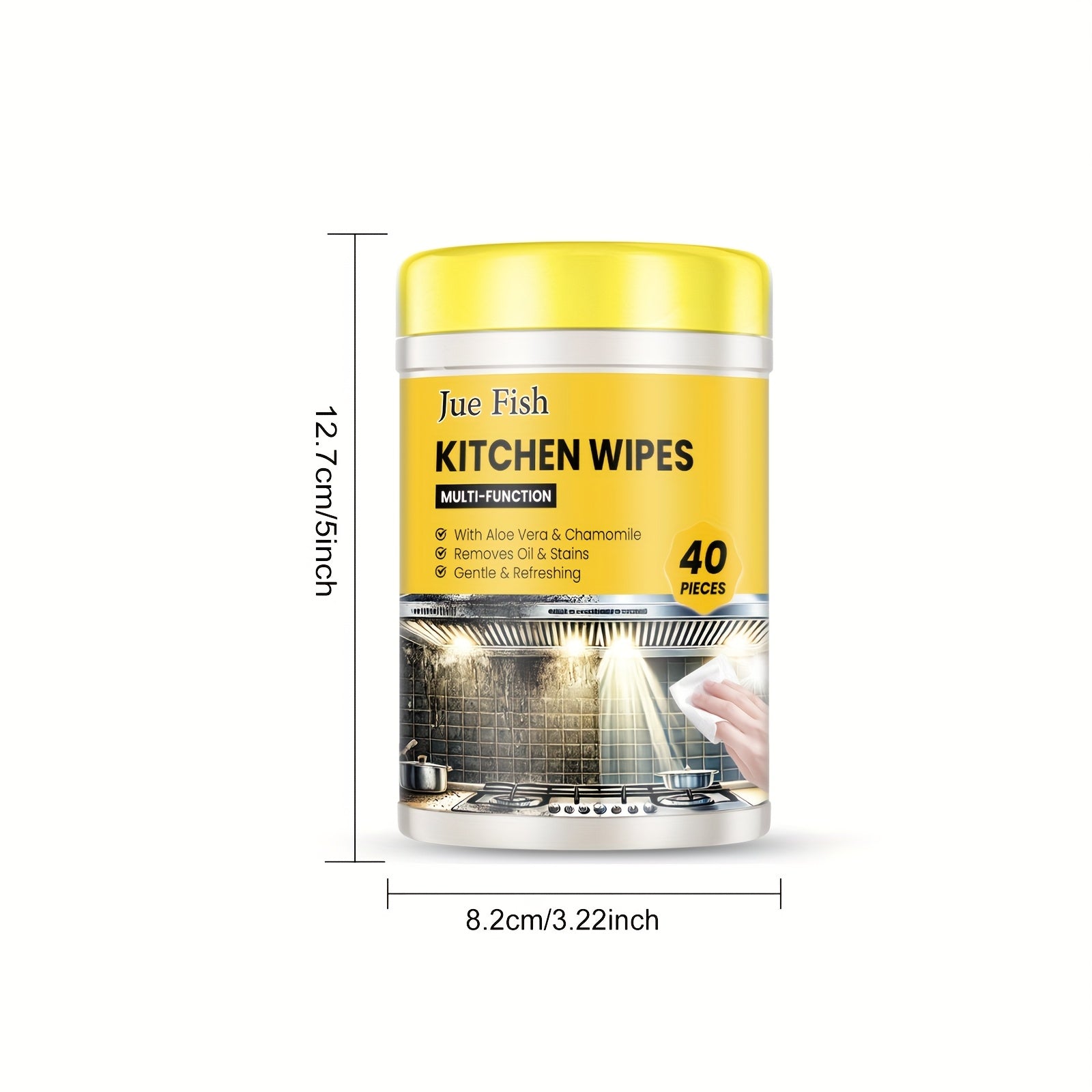 3pcs Kitchen Wet Wipes, Multi-functional Kitchen Heavy Grease Cleaning Wet Wipes - Easily And Effectively Remove Grease And Stains -40pcs