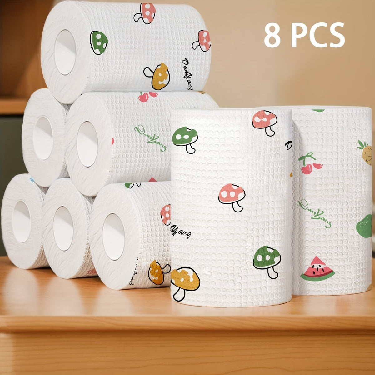 1\u002F2\u002F4\u002F8 Rolls Lazy Rag Disposable Kitchen Paper Towel Washable Dry and Wet Towel Dish Cloth Non-stick Oil Rag Degreasing Towel Household Cleaning Rag Drying Cloth Cleaning Supplies Cleaning Tools