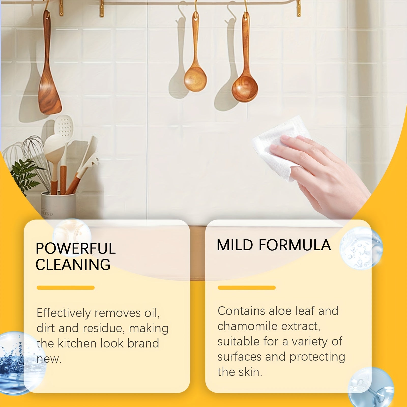 3pcs Kitchen Wet Wipes, Multi-functional Kitchen Heavy Grease Cleaning Wet Wipes - Easily And Effectively Remove Grease And Stains -40pcs